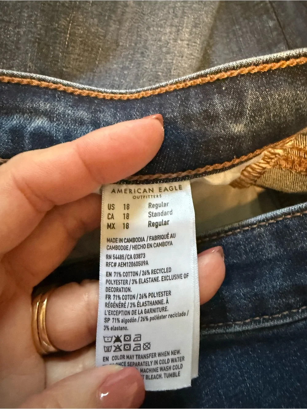 American Eagle Outfitters Women’s Dark Blue Bootcut Jeans